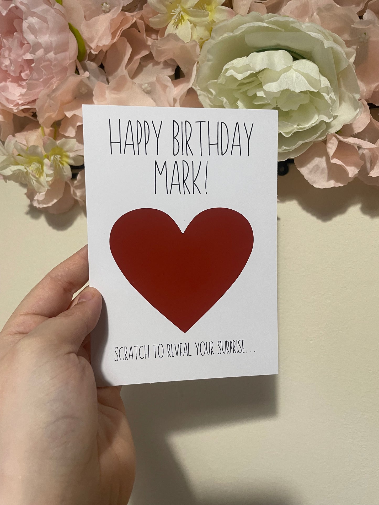 Scratch to reveal card