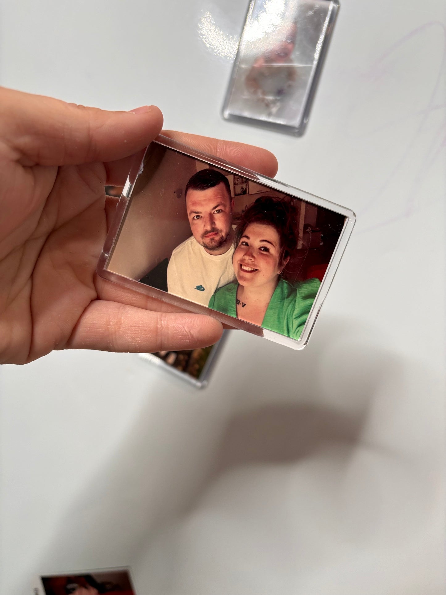 Plastic fridge magnets