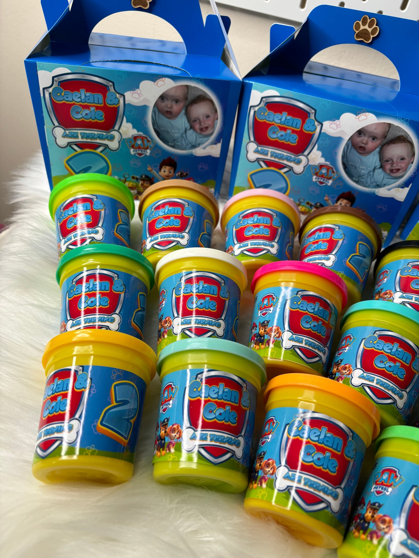 Custom party favours - playdoh