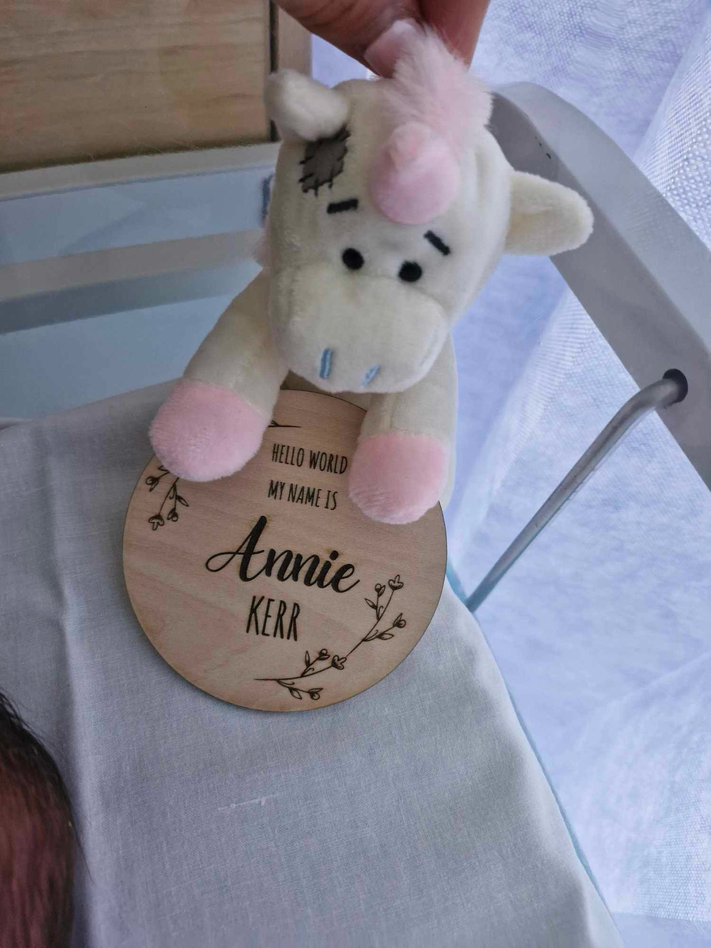 Engraved baby signs