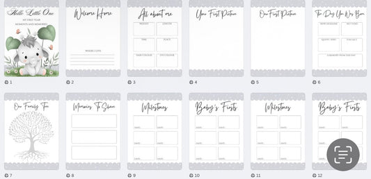 Baby’s first year book