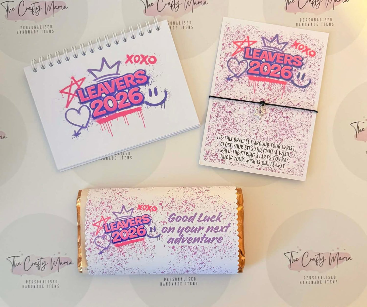 Leavers gift set with book and bracelet