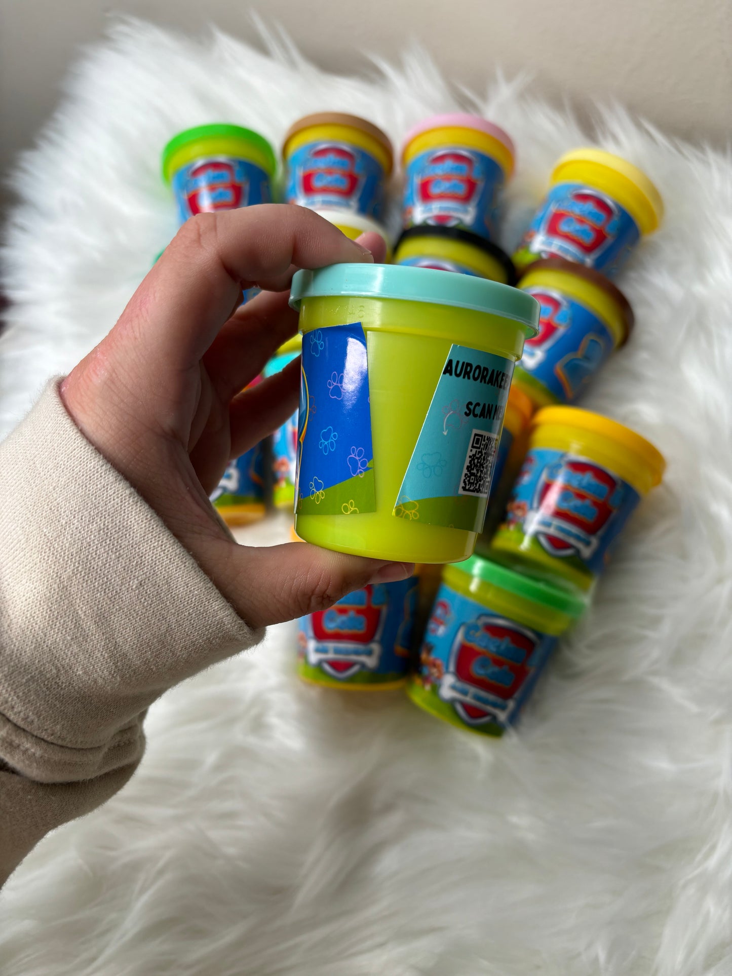 Custom party favours - playdoh