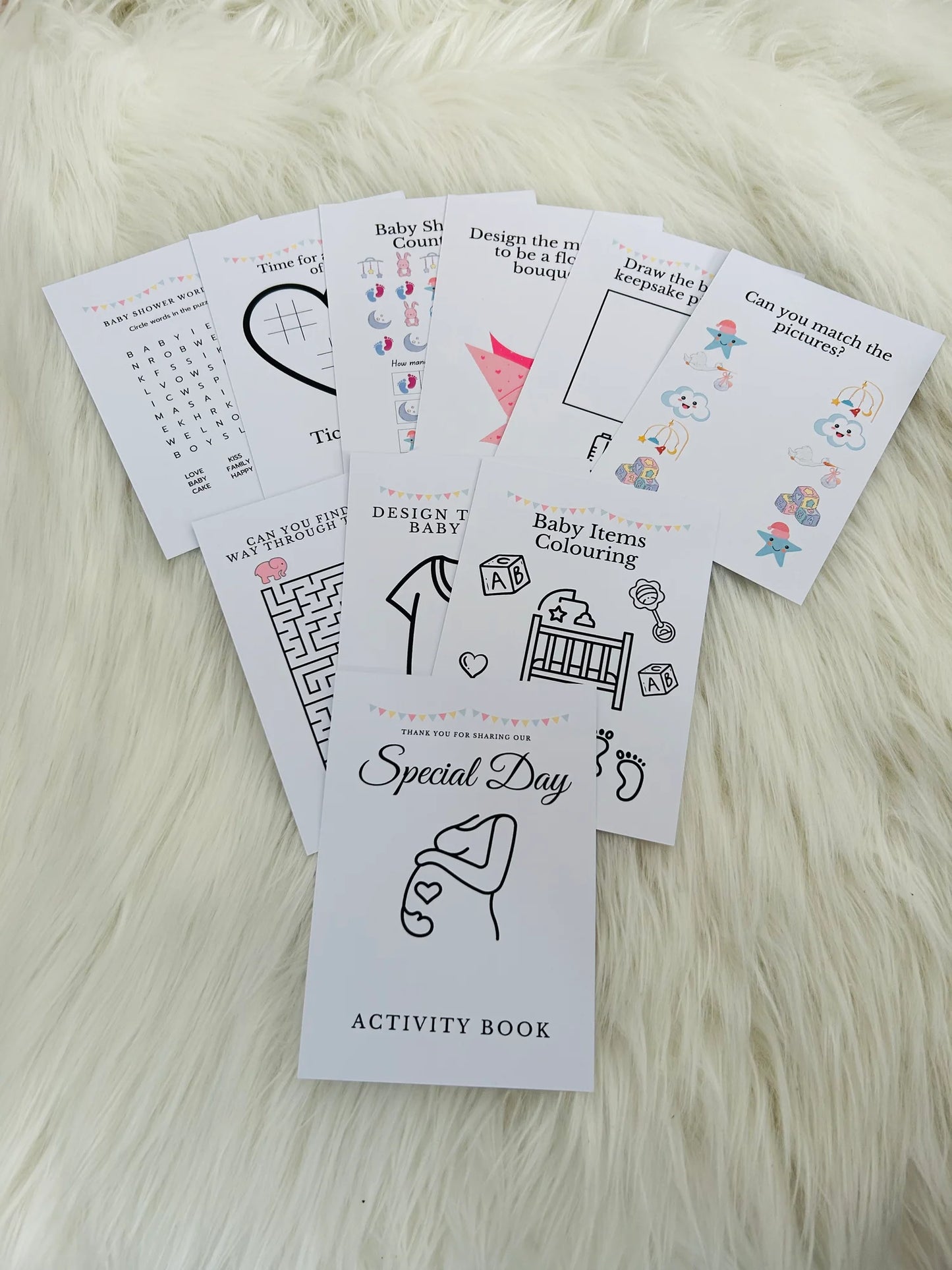Baby shower activity book DIGITAL