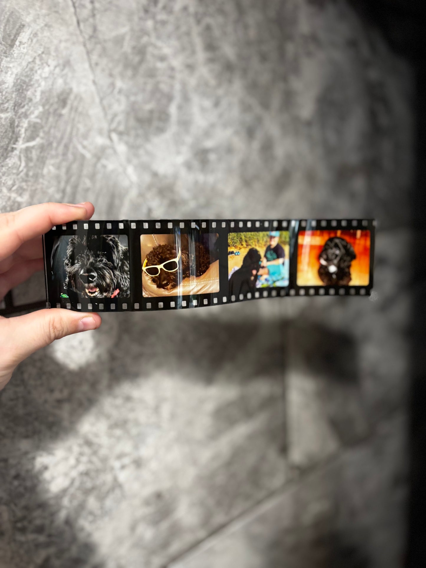 Acrylic photo film reel