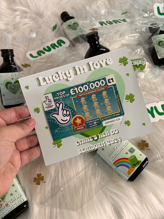 Custom scratch cards