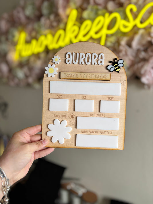 Today is my first day of… bee edition