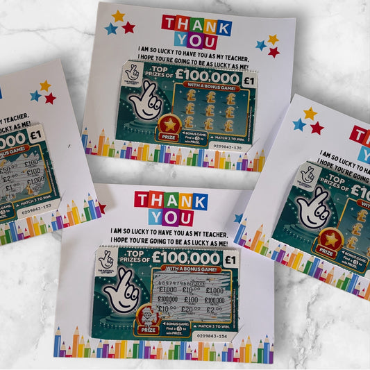 Scratch card holder - teacher