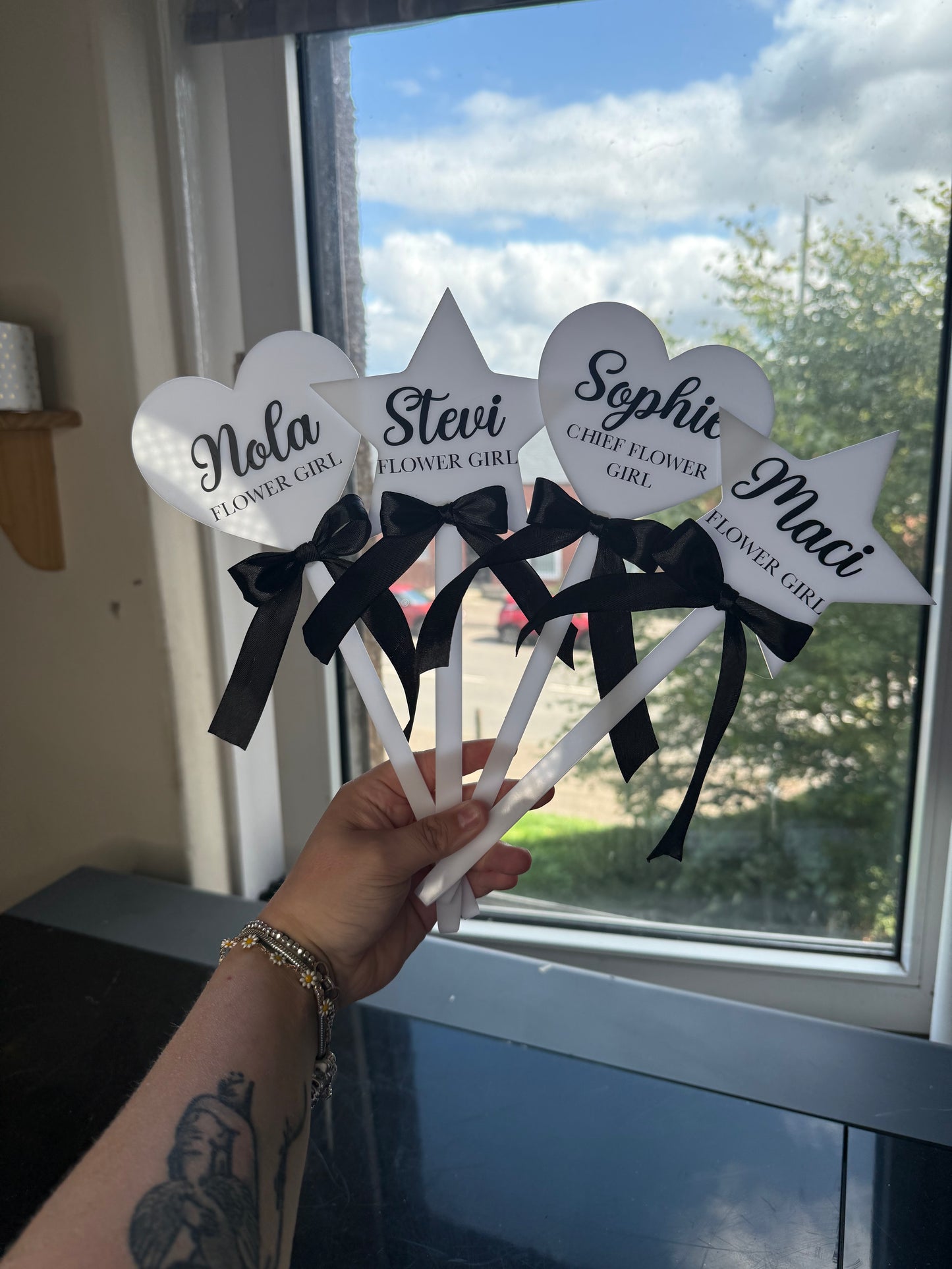Flower girl/page boy wands