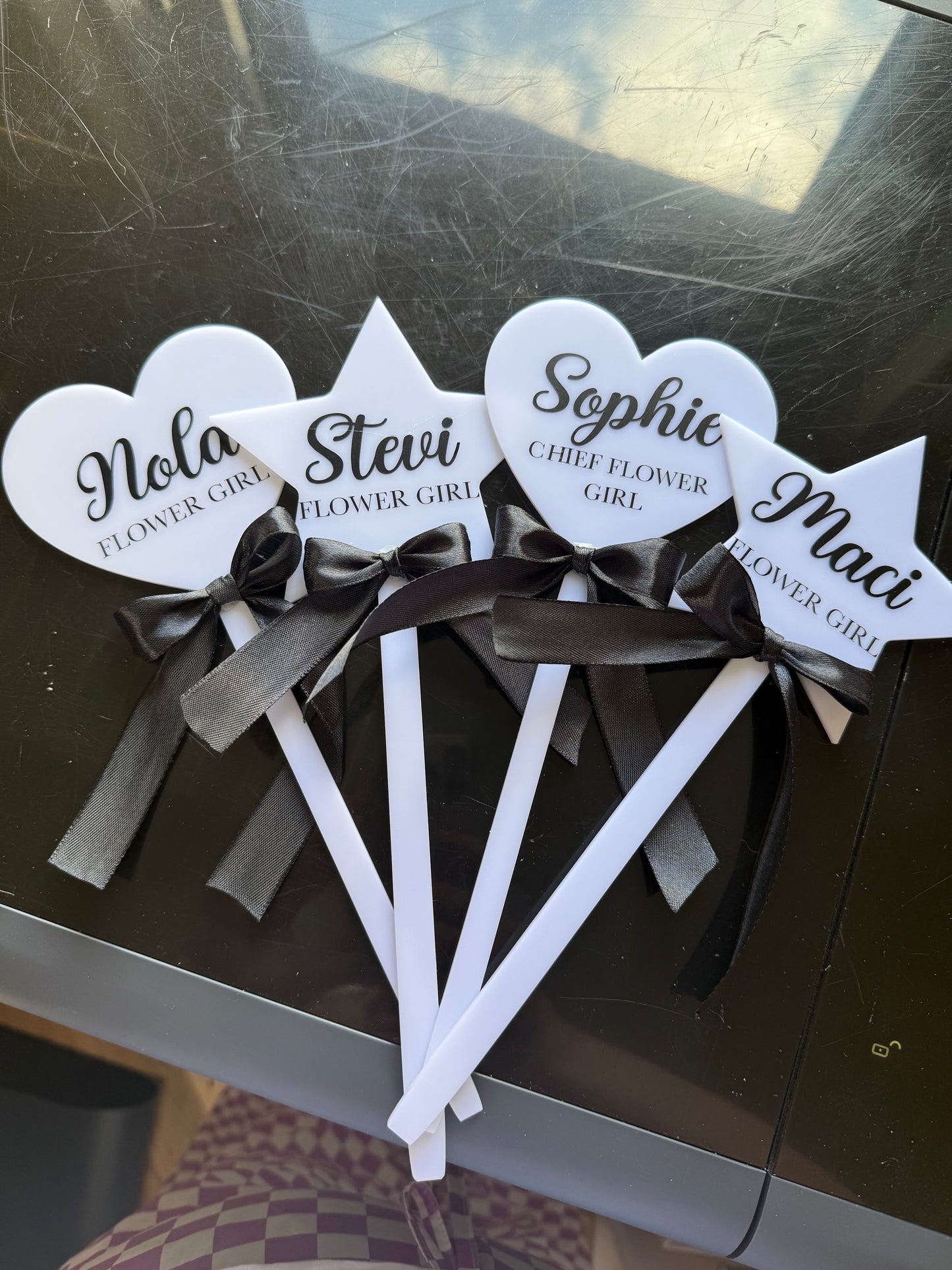 Flower girl/page boy wands