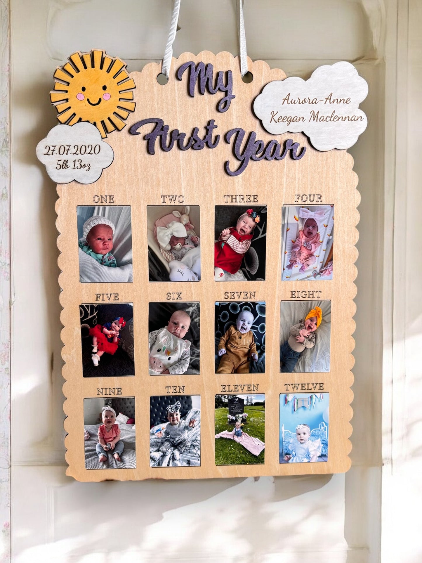 12 months of you - plaque