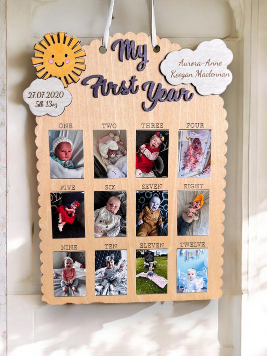 12 months of you - plaque