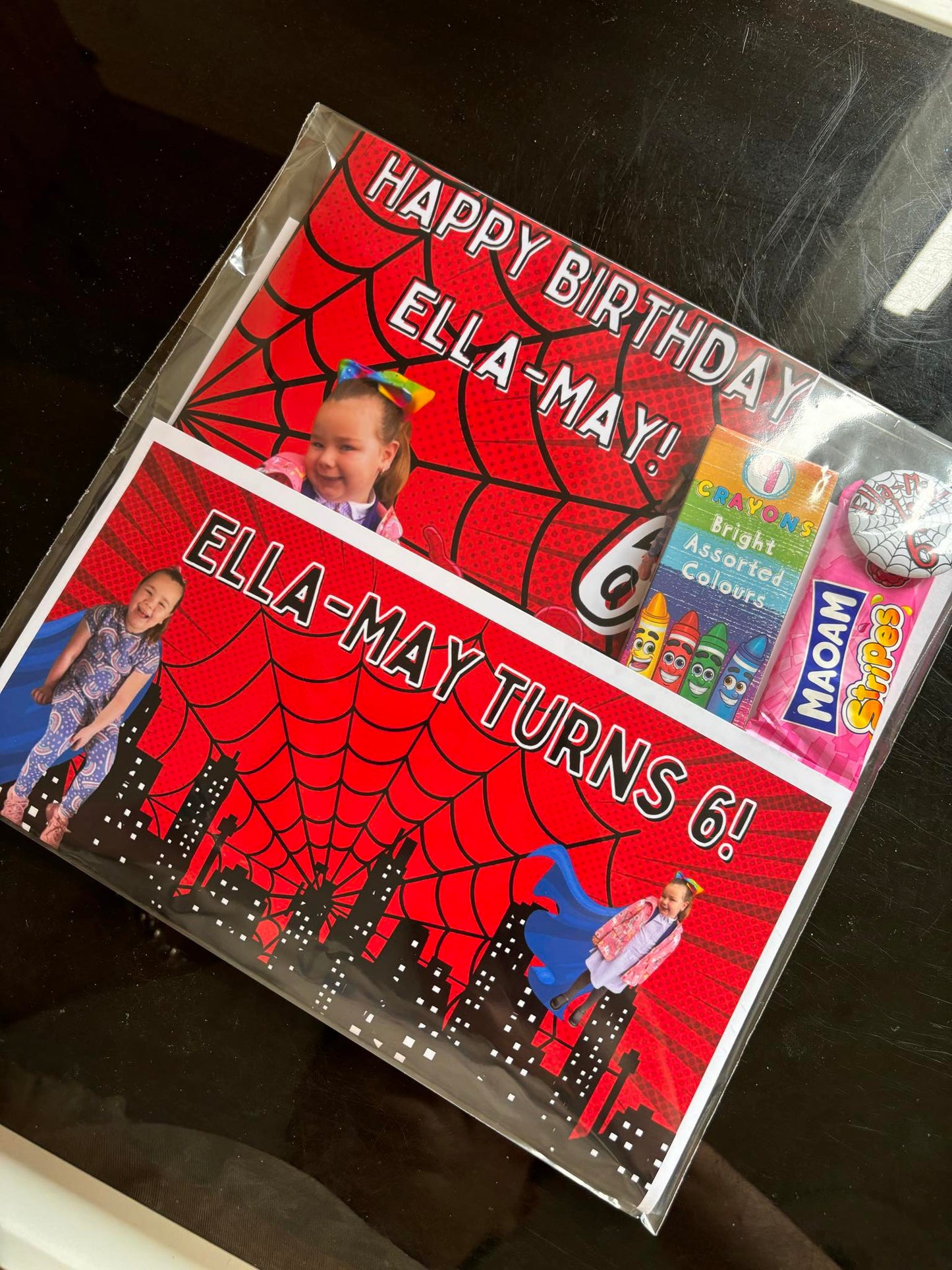 Custom party favours - colouring in books