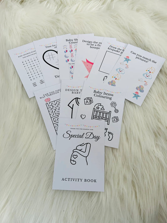 Baby shower activity book DIGITAL