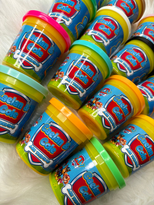 Custom party favours - playdoh