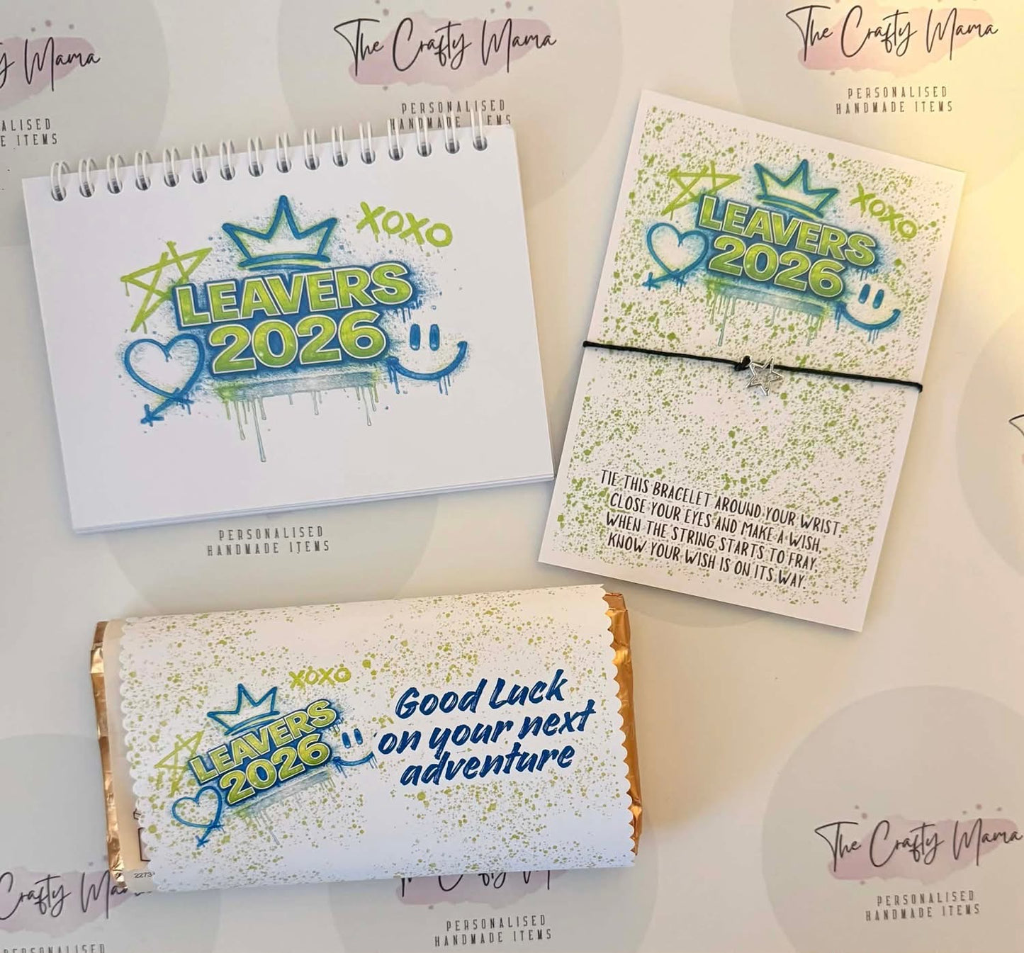 Leavers gift set with book and bracelet