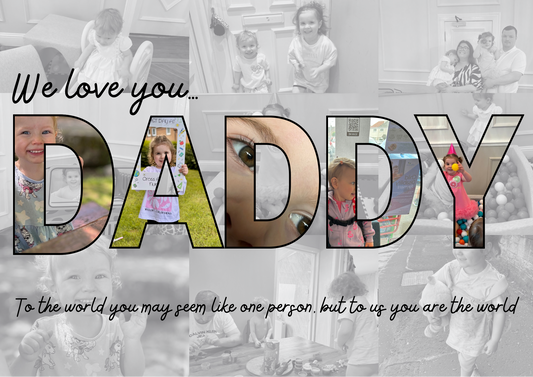 Daddy photo print