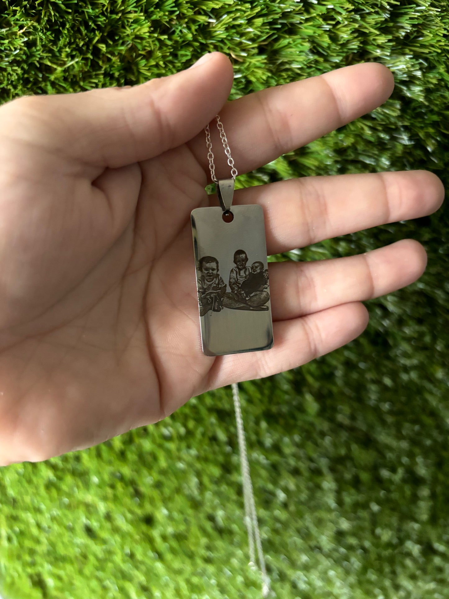 Rectangle Tag Pendants