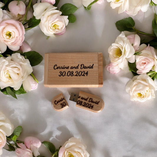 Engraved USB box