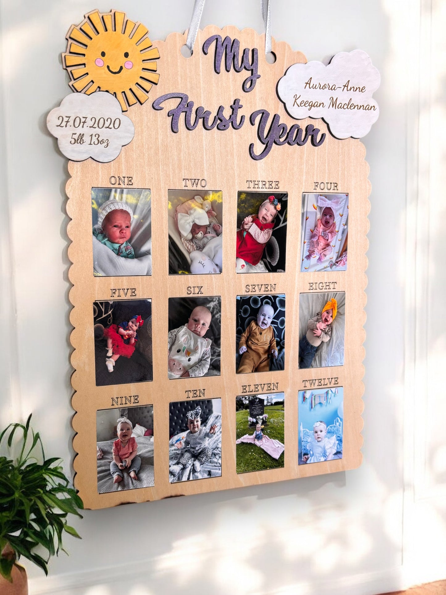12 months of you - plaque